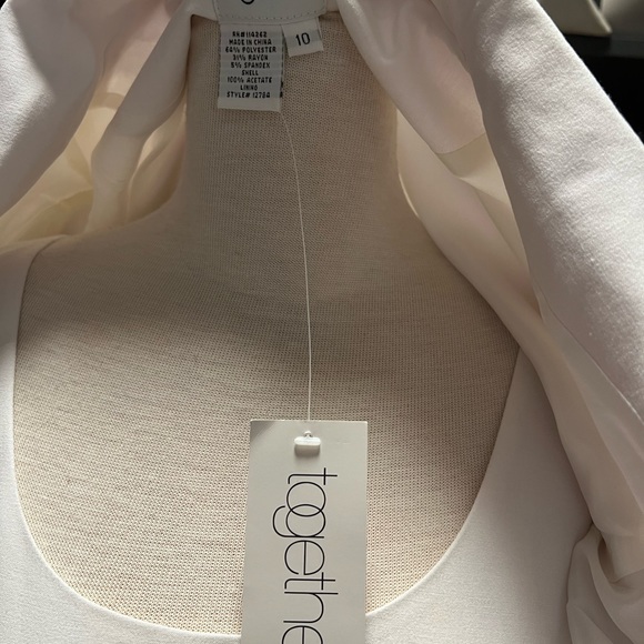 BRAND NEW White Dress & Jacket Set by Together - Picture 4 of 9